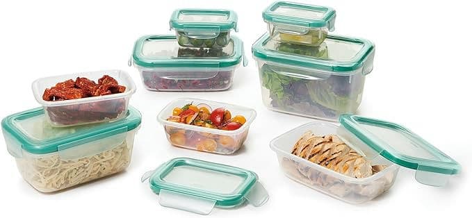 OXO Good Grips Smart Seal Leakproof Plastic Food Storage Container Set