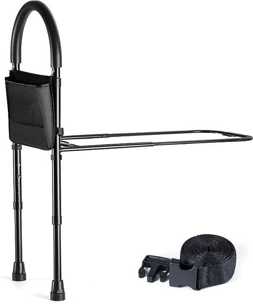 Bed Assist Rail with Adjustable Heights - with Storage Pocket