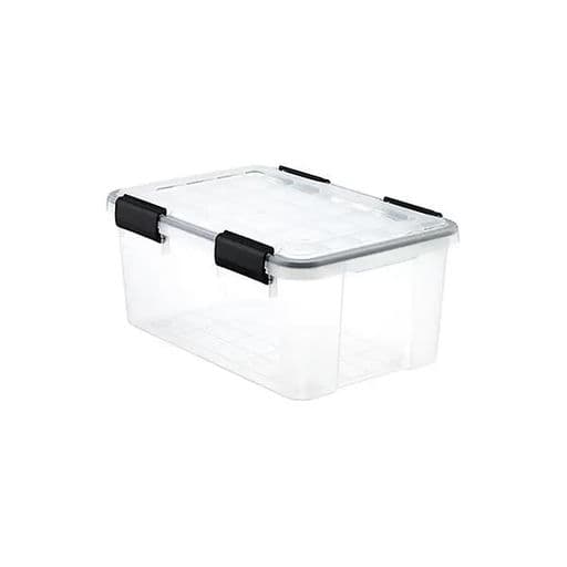 19 qt. Weathertight Tote Clear By The Container Store