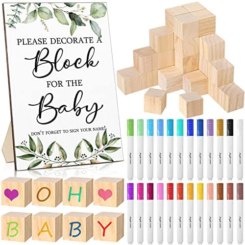 75 Pcs Baby Shower Games Sign Kit