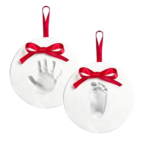 Pearhead Babyprints Baby's First Handprint or Footprint Ornament Kit
