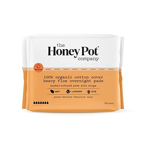 Organic Cotton Cover Menstrual Pads with Wings