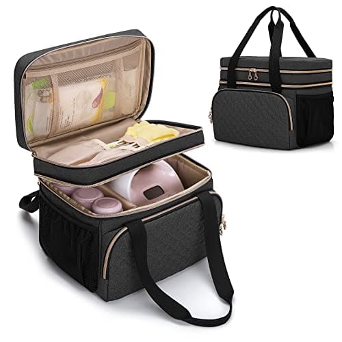 Luxja Double Layer Breast Pump Bag