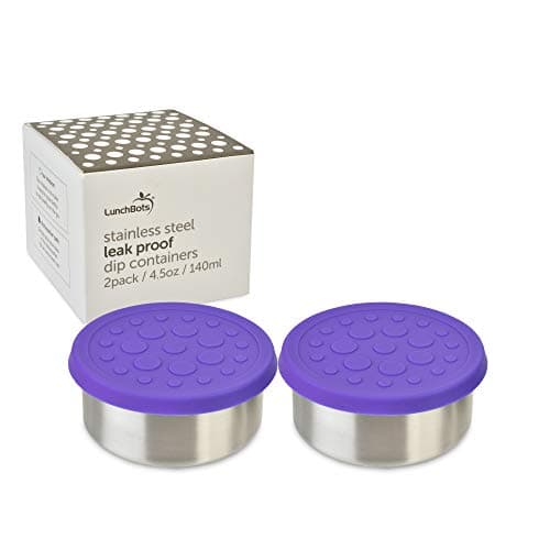 LunchBots 4.5 oz Leak Proof Snack and Side Dish Containers