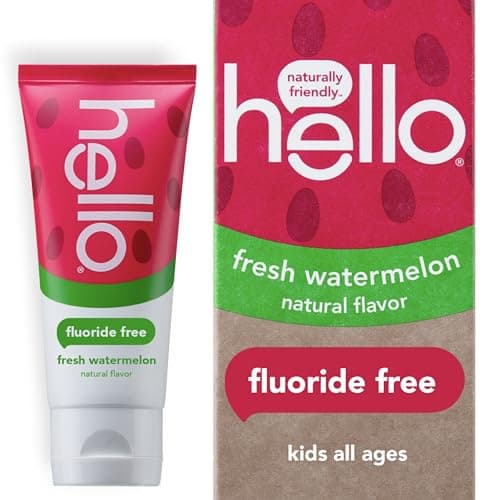 hello Kids Natural Watermelon Fluoride Free Toothpaste