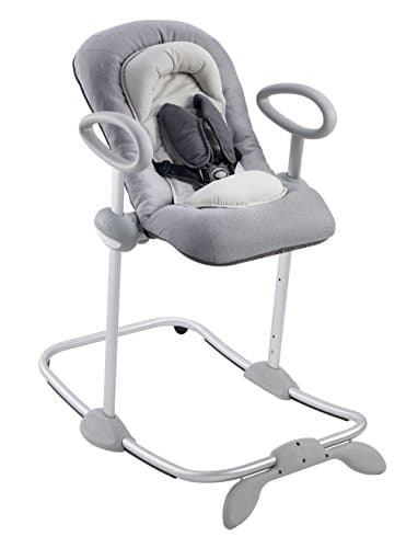 BEABA Up and Down Portable Baby Rocker | 4 Height Levels and 3 Reclining Positions with One Click| Soft Padding Seat