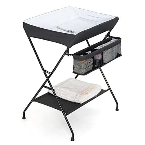 Costzon Changing Table, Portable Baby Changing Table Foldable Diaper Changing Station