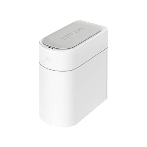 TOWNEW Automatic Infrared Motion Sensor Trash Can with Lid, Self Sealing & Changing Waterproof Garbage Can