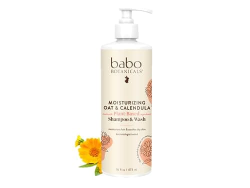 Babo Botanicals Moisturizing Plant-Based 2-in-1 Shampoo & Wash