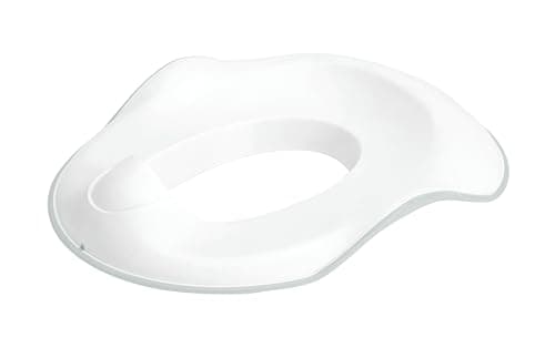 Ubbi Adjustable Toilet Trainer for Toddlers in Potty Training with Built-in Handles and Bonus Potty Hook for Easy Storage