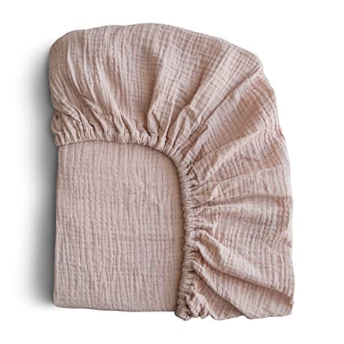 mushie Extra Soft Muslin Fitted Crib Sheet