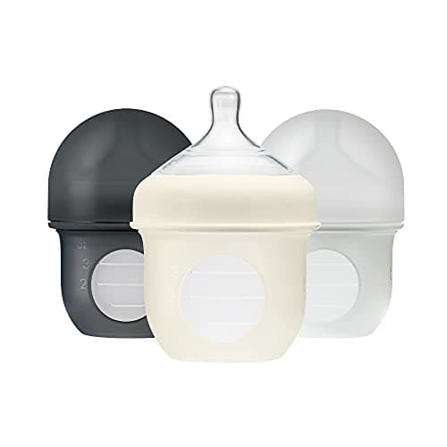 Boon, NURSH Reusable Silicone Pouch Bottle, Air-Free Feeding, 4 Ounce