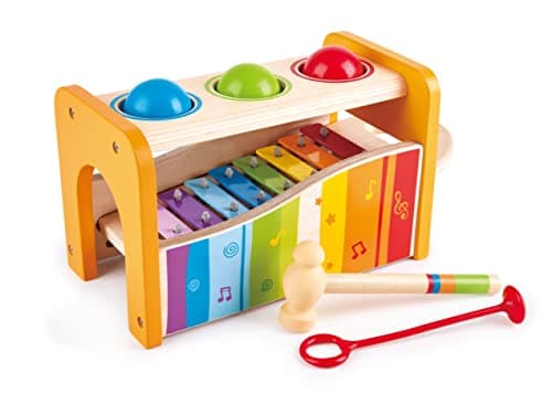 Hape Pound & Tap Bench with Slide Out Xylophone