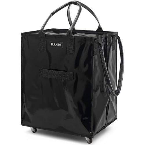 HULKEN - Reusable Grocery Bag On Wheels, Shopping Trolley, Rolling Tote