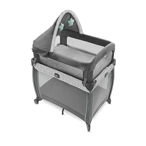 Graco My View 4 in 1 Bassinet | Infant to Toddler Bassinet with 4 Stages (Travel Crib)