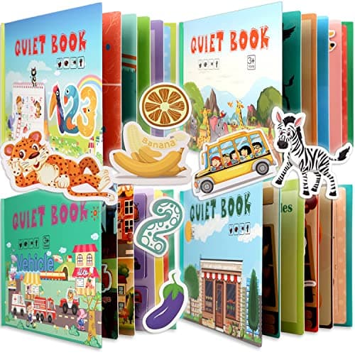 Aminy 4 Subjects Montessori Quiet Book Set