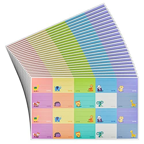 500-Pack Self-Adhesive Baby Bottle Labels for Daycare, Writable Stickers