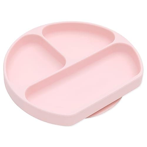 Bumkins Toddler and Baby Suction Plate, Divided Grip Dish for Babies and Kids