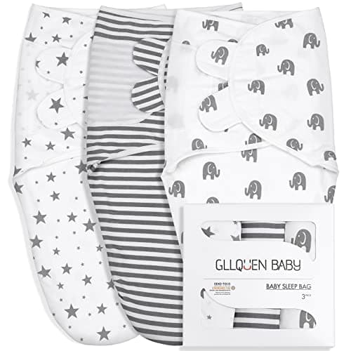GLLQUEN BABY Organic Swaddle Blankets