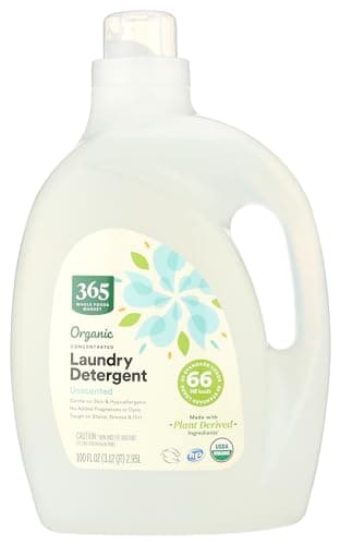 Whole Foods Market, Organic Laundry Detergent (66 HE Loads), Unscented