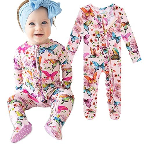 Posh Peanut Pajamas Clothes, Soft Päpook Bamboo Sleepers, Newborn Infant & Toddler Footed Pjs