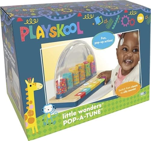 Playskool Little Wonders Pop-A-Tune - Toy - Colorful Tubes & Keys Teach Cause & Effect - Silly Sounds and Classic Piano