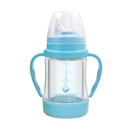 green sprouts Glass Sip & Straw Cup