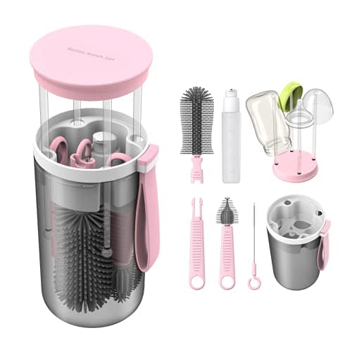 TechoEcho Travel Baby Bottle Brush Set