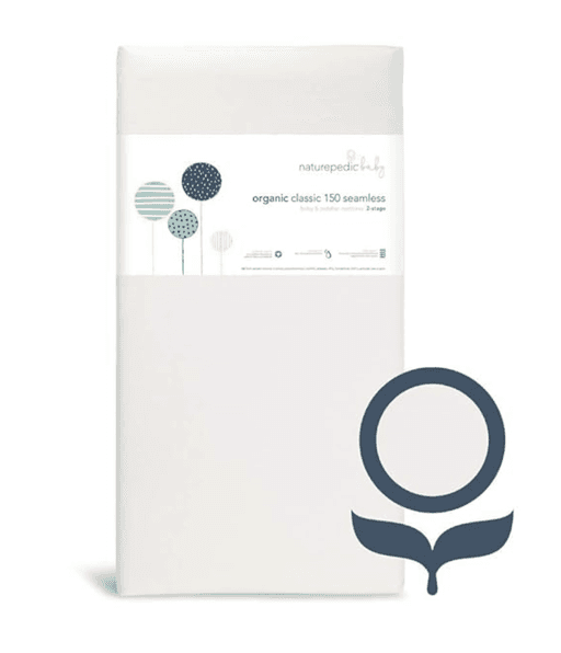 Naturepedic Organic Baby Crib Mattress - Classic 150 Coil 2-Stage Infant & Toddler Mattress