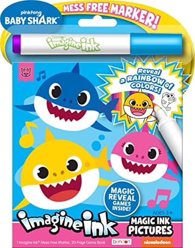 Bendon Imagine Ink Magic Ink Pictures and Game Book with Mess Free Marker