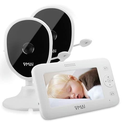 Baby Monitor, 4.3'' Video Baby Monitor with 2 Cameras
