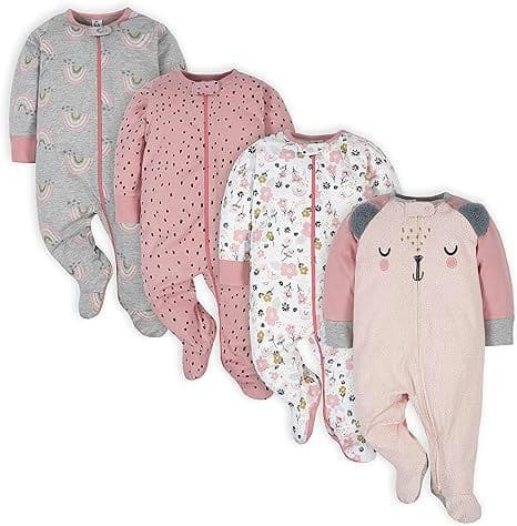 Gerber Baby Girls Sleep 'N Play Footie