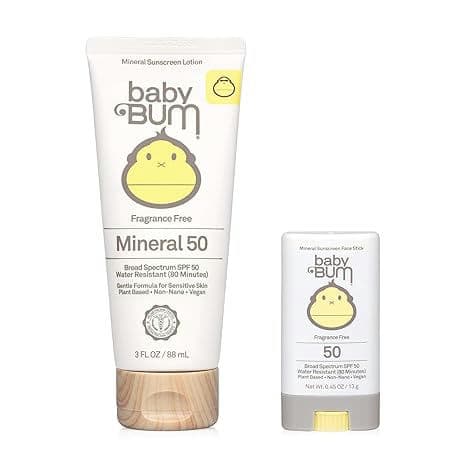Sun Bum Baby Bum Spf 50 Sunscreen Face Stick and Lotion