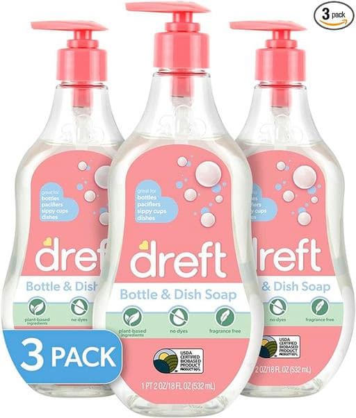 Dreft Baby, Bottle and Dish Soap