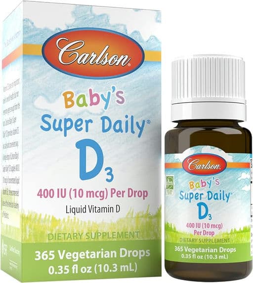 Carlson - Baby's Super Daily D3, Baby Vitamin D Drops