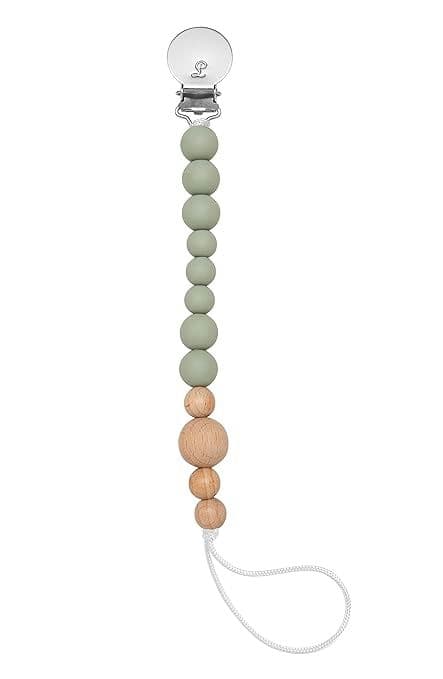 Loulou Lollipop Colorblock Wood & Silicone Pacifier Clip