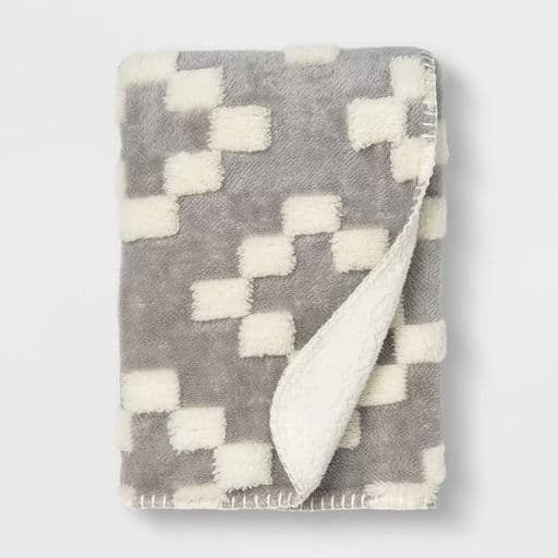 Plush Stroller Blanket Geo