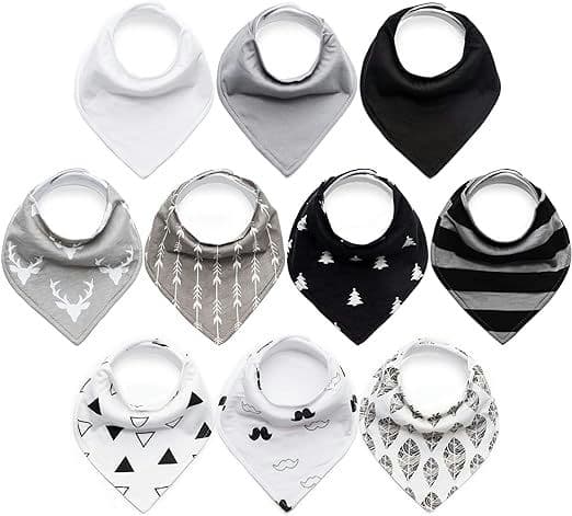 Baby Bandana Bibs Upsimples Baby Boys Bibs for Drooling and Teething, Super Absorbent Bibs