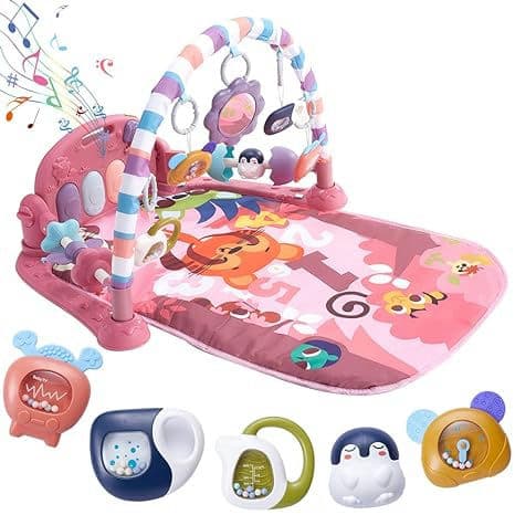 PWTAO Baby Play Mat Baby Musical Activity Gym