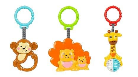 Jingle Jungle 3-Pack Rattle Hooks