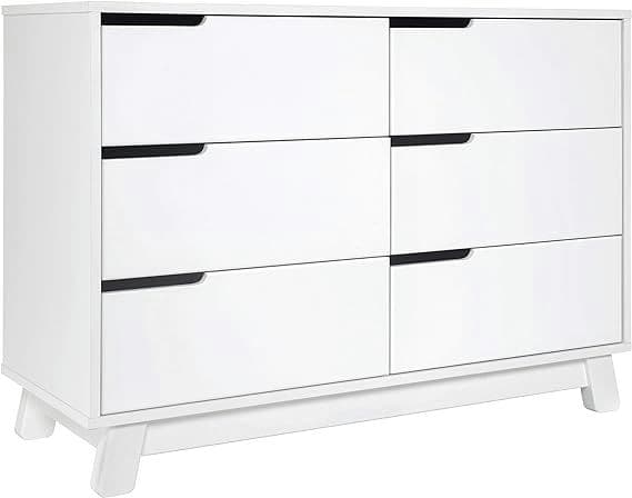 Babyletto Hudson 6-Drawer Assembled Double Dresser in White