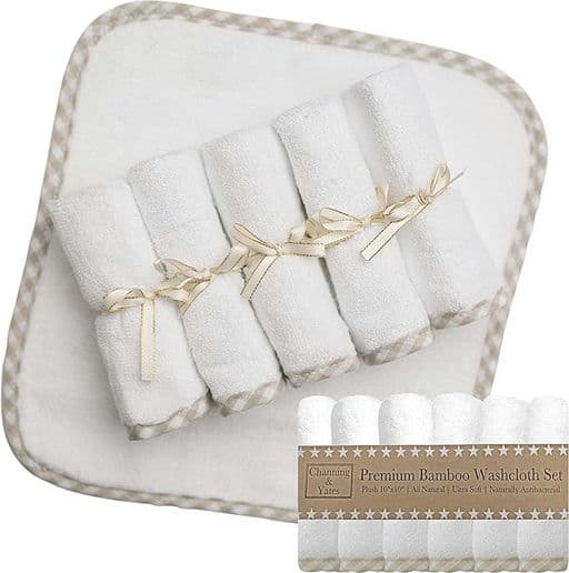 Channing & Yates Premium Organic Baby Washcloth Set