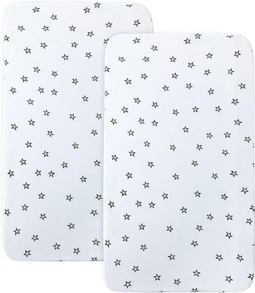 Two Pack Sheets for Bedside Bassinet