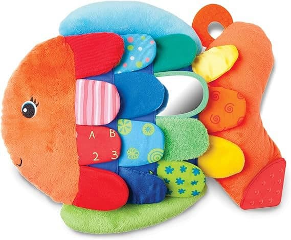 Melissa & Doug Flip Fish Soft Baby Toy - Tummy Time Sensory Toy