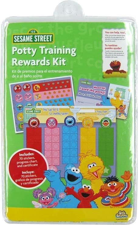 Ginsey Sesame Street Potty Training Rewards Kit, Multi 11 Count (Pack of 5)