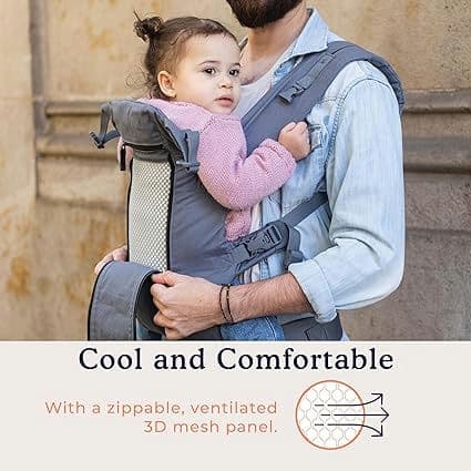 Beco Baby Carrier 8 Hybrid Newborn to Toddler (7-45lbs) - All in 1 Mesh Toddler Carrier