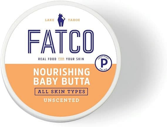 FATCO Baby Butta with Organic Tallow Balm to use as a Safe Pregnancy Moisturizer and Baby Skin Moisturizer - Unscented (4 oz)