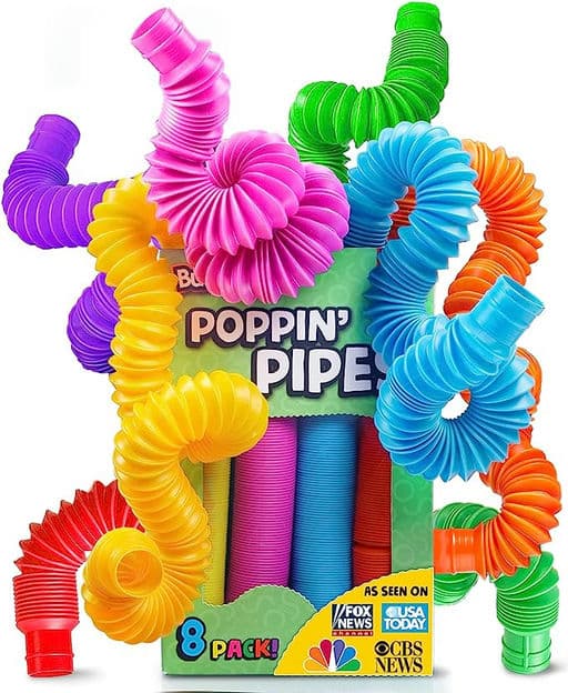 BUNMO Stocking Stuffers for Kids | Pop Tubes | Imaginative Play & Stimulating Creative Learning