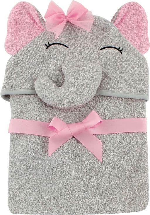 Hudson Baby Unisex Baby Cotton Animal Face Hooded Towel