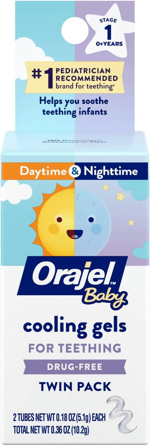 Baby Daytime & Nighttime Cooling Gels for Teething